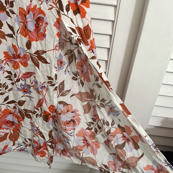 White printed midi dress - Picture 3 of 3